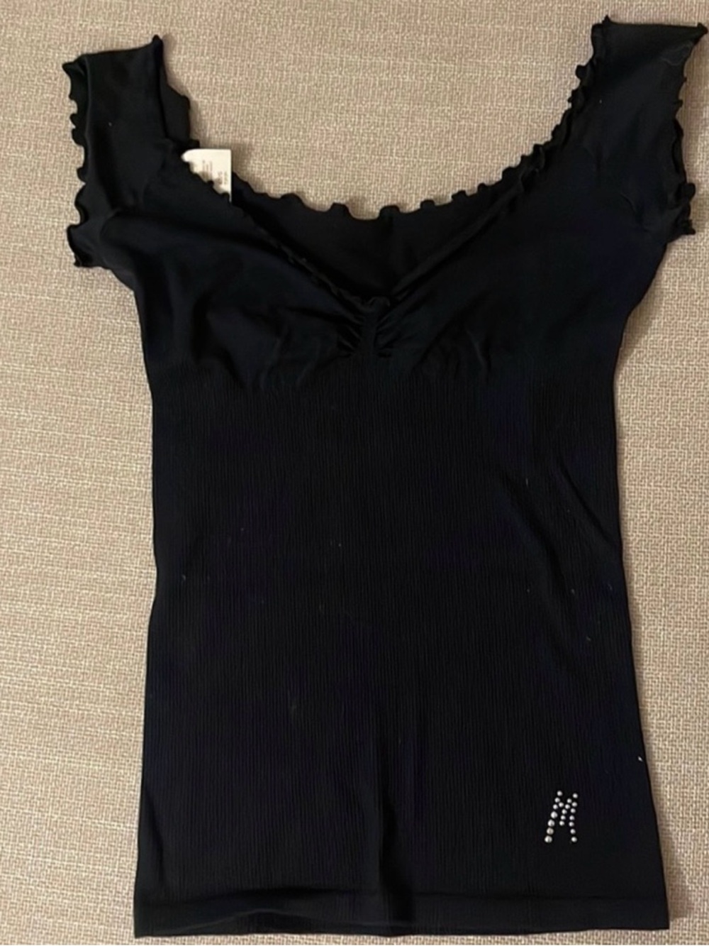 Marciano Black Tank with Light Blue Trim